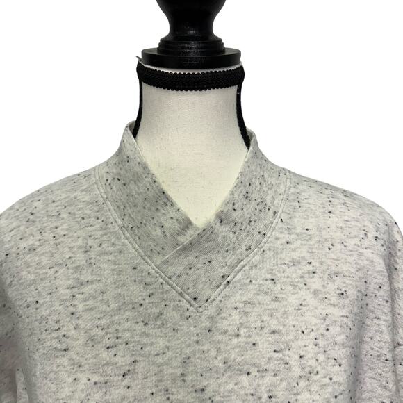 Madewell Women’s Heathered Gray Speckled Sweatshirt - Size M - Picture 2 of 8